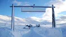 Inngangsporten ved Haukeliseter