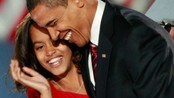 Malia og Barack Obama