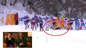 Erik og Hasse tar helt av når Cologna faller - Erik og Hasse kommenterer Ski-Vm med stor innlevelse. Og når motkonkurrentene faller så blir det stor jubel. 