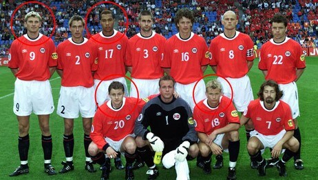 Lagoppstilling Norge-Slovenia (Foto: Tor Richardsen/Scanpix)