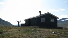 Klar for avgang fra Dærtahytta i Indre Troms