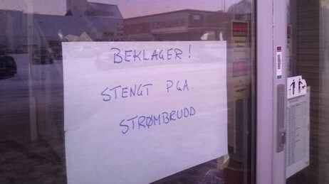 Strømbrudd i Lofoten  (Foto: John Inge Johansen/NRK)