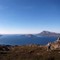 Ellinor har en fin utsikt på Reinesfjellet i Leirfjord, med utsikt til Alstenøya, Vega, Skorpa og Dønna.
