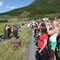 Mykje folk hadde møtt fram for å sjå bjørnen 