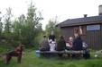 Hyggelig rast ved selvbetjeningshytta Djupslia