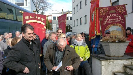 Ambulanse-demonstrasjon (Foto: Gunnar Morsund/NRK) Ambulanse-demonstrasjon (Foto: Gunnar Morsund/NRK)