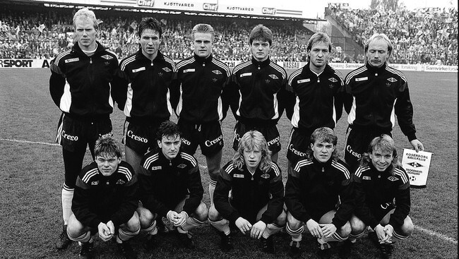 Rosenborg norgesmestere i fotball 1988. (Scanpix) Rosenborg norgesmestere i fotball 1988. (Scanpix)