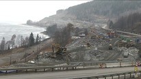 Utbygging av ny E6 og Dovrebane langs Mjøsa (Foto: Knut Røsrud/NRK) Utbygging av ny E6 og Dovrebane langs Mjøsa (Foto: Knut Røsrud/NRK)