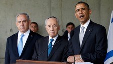 Barack Obama, Benjamin Netanyahu og Shimon Peres (Foto: JASON REED/Reuters) Barack Obama, Benjamin Netanyahu og Shimon Peres (Foto: JASON REED/Reuters)