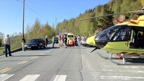 Jente påkjørt i Hommelvik (Foto: Tor Aage Hansen)