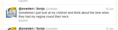 @sweden-tweet (Skjermdump: Twitter) @sweden-tweet (Skjermdump: Twitter)
