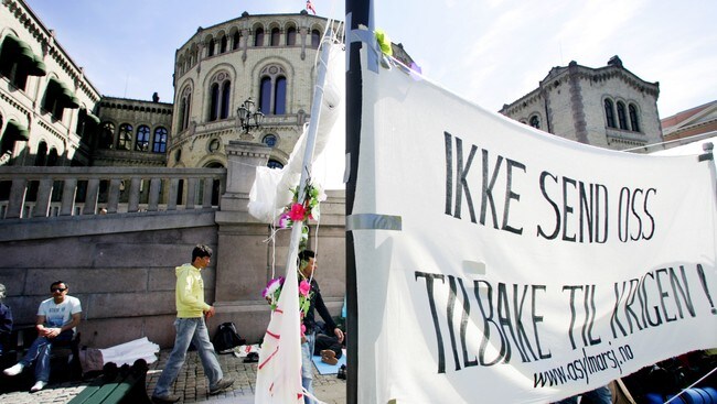 Asylsøkere (Foto: Lien, Kyrre/SCANPIX)