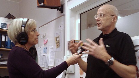 Anne Synnevåg og Kenneth Hugdahl (Foto: Anne Synnevåg/NRK)