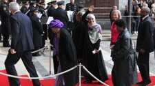 Ellen Johnson Sirleaf, Tawakkul Karman og Leymah Gbowee (Foto: Kristian Aanensen/NRK) Ellen Johnson Sirleaf, Tawakkul Karman og Leymah Gbowee (Foto: Kristian Aanensen/NRK)