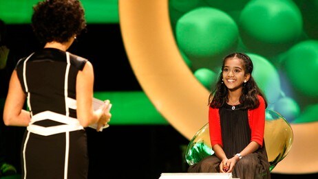 Kvitt eller dobbelt, Nadia Hasnaoui, Kajashny (Foto:Anne Liv Ekroll/NRK) Kvitt eller dobbelt, Nadia Hasnaoui, Kajashny (Foto:Anne Liv Ekroll/NRK)