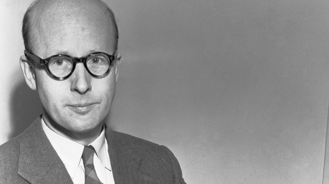 Programsekretær i NRK Mentz Schulerud 1954 (Foto: Scanpix/SCANPIX)