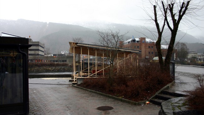 Ny garasje i Førde (Foto: Vegar Erstad/NRK)