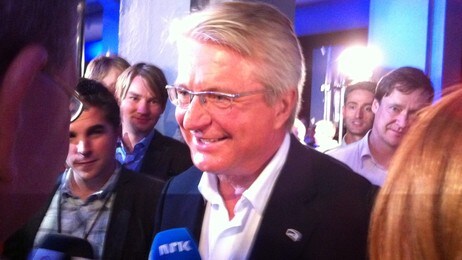 Fabian Stang på valgvake (Foto: David Krekling/NRK)