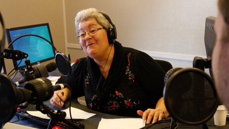 Margrethe Holt - siste Det fikser P1 5. mars 2012 (Foto: Jon-Annar Fordal/NRK)