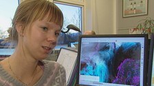 Statsmeteorolog Ane Fors ved Vervarslinga Nord-Norge (Foto: Bodil Kanebog/NRK) Statsmeteorolog Ane Fors ved Vervarslinga Nord-Norge (Foto: Bodil Kanebog/NRK)