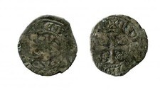 Mynt fra mellom 1280 og 1285 fra Bergen (Foto: Svein Gullbekk)