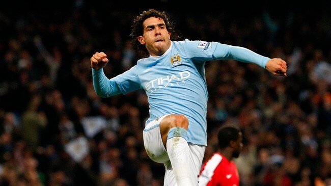 Manchester Citys Carlos Tevez (Foto: Noble/Scanpix/Reuters) Manchester Citys Carlos Tevez (Foto: Noble/Scanpix/Reuters)