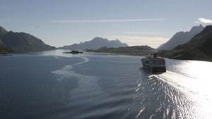 Hurtigruten: Ved kai i Ålesund 24.12.2011