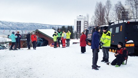 Snøskred i Fagernesfjellet (Foto: SEF) Snøskred i Fagernesfjellet (Foto: SEF)
