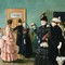 «Albertine i politilegens venteværelse» (1885-87). Olje på lerret, Nasjonalmuseet. Signert nederst til høyre: C. Krohg.