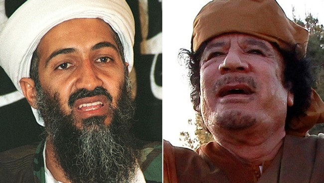 in laden and gaddafi of the. osama in laden and gaddafi.