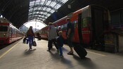 Passasjerer om Bergensbanen-stenging - Bergensbanen stengt etter ras. Buss erstatter tog mellom Voss og Ål i Hallingdal.