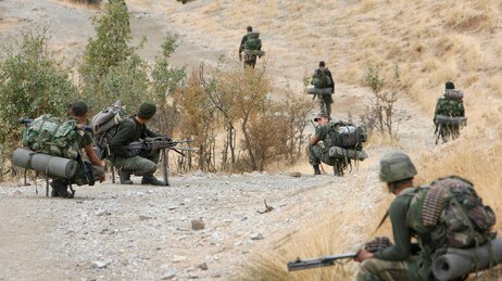 Tyrkiske soldater langs grensen til Irak. (Foto: DENIS SINYAKOV/SCANPIX) Tyrkiske soldater langs grensen til Irak. (Foto: DENIS SINYAKOV/SCANPIX)
