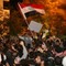 Egyptere i Amman, Jordan feirer 11. februar 2011.