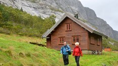 Hytta ligger fint til i Daladalen