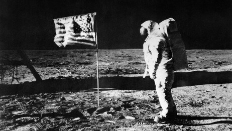 Neil Armstrong på månen (Foto: DSK/AFP) Neil Armstrong på månen (Foto: DSK/AFP)
