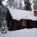 Ubetjent hytte. Grue Finnskog. Finnskogen Turistforening