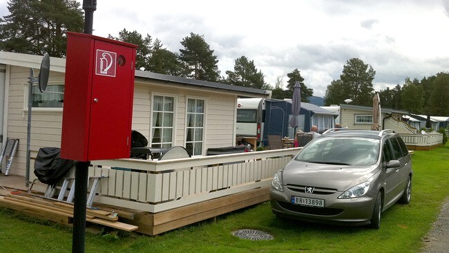 Fagernes camping (Foto: Sigird Havig Berge/NRK) Fagernes camping (Foto: Sigird Havig Berge/NRK)