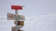 På toppen, like før nedkjøring til Bjøllåvasstua