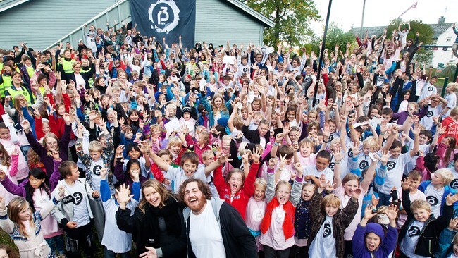 P3 SkoleSessions på Løpsmark skole (Foto: Tom Øverlie/NRK)