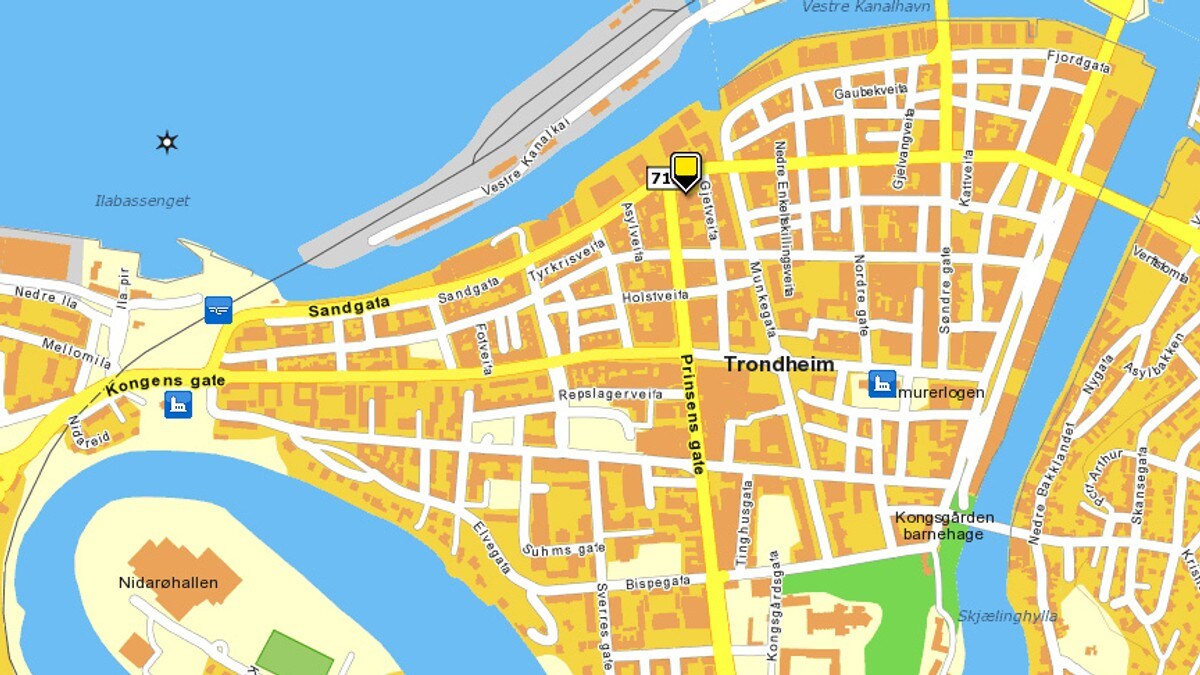 Frontkrasj i Trondheim sentrum NRK Trøndelag