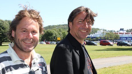 Rune Andersen og Espen Beranek Holm (Foto: Grete Ingebjørg Berge/NRK)