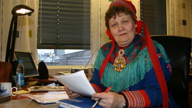 Ellen Inga O. Hætta (Foto: Eilif Aslaksen/NRK) Ellen Inga O. Hætta (Foto: Eilif Aslaksen/NRK)