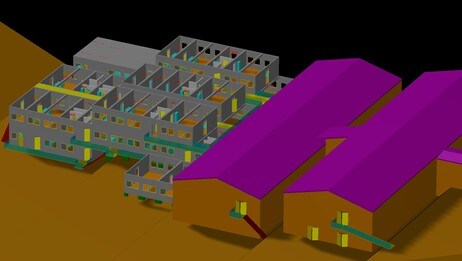 International Broadcast Centre model (Foto: Cramo)
