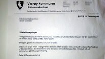 Brev fra Værøy kommune til innbyggerne