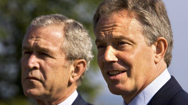 Bush og Blair (Foto: MANDEL NGAN/AFP) Bush og Blair (Foto: MANDEL NGAN/AFP)