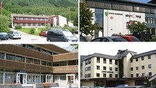 Komunehusa i Jølster, Stryn, Lærdal og Førde (Foto: NRK)