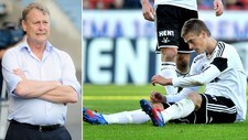 Åge Hareide og Markus Henriksen (NTBScanpix)