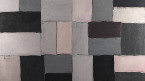 Sean Scully: Grey Wolf (2007) / olje på aluminium / 279,4 x 350,5 cm (Foto: ProLitteris, Zürich) Sean Scully: Grey Wolf (2007) / olje på aluminium / 279,4 x 350,5 cm (Foto: ProLitteris, Zürich)