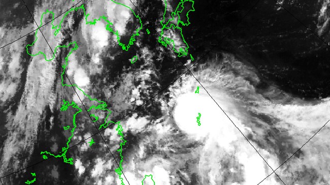 Tyfonen Kompasu treffer Japans øy (Foto: Meteorologisk institutt)