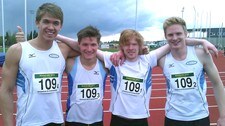 Ranheim vant 4x100m stafett (Foto: Anders W. Øfsti/NRK)